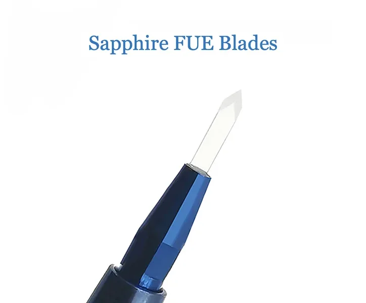 Sapphire blade tool used in Sapphire FUE hair transplantation