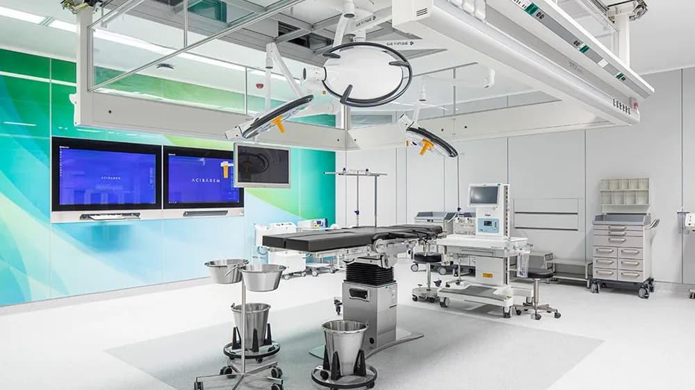 Einer der Operationssäle im Acıbadem Ataşehir Krankenhaus, in dem die Operation stattfindet